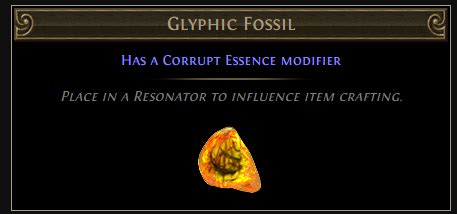 glyphic fossil poe.